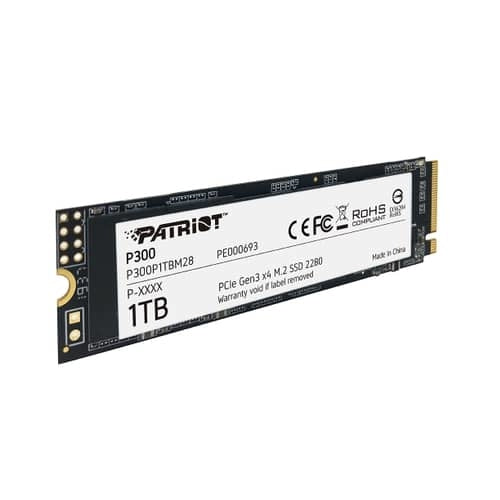 Unidad Ssd M.2 Patriot P300 1Tb 2280 Pcie 3.0 X4 (P300P1Tbm28)