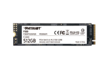 Unidad Ssd M.2 Patriot P300 512Gb 2280 Pcie 3.0 X4 (P300P512Gm28)