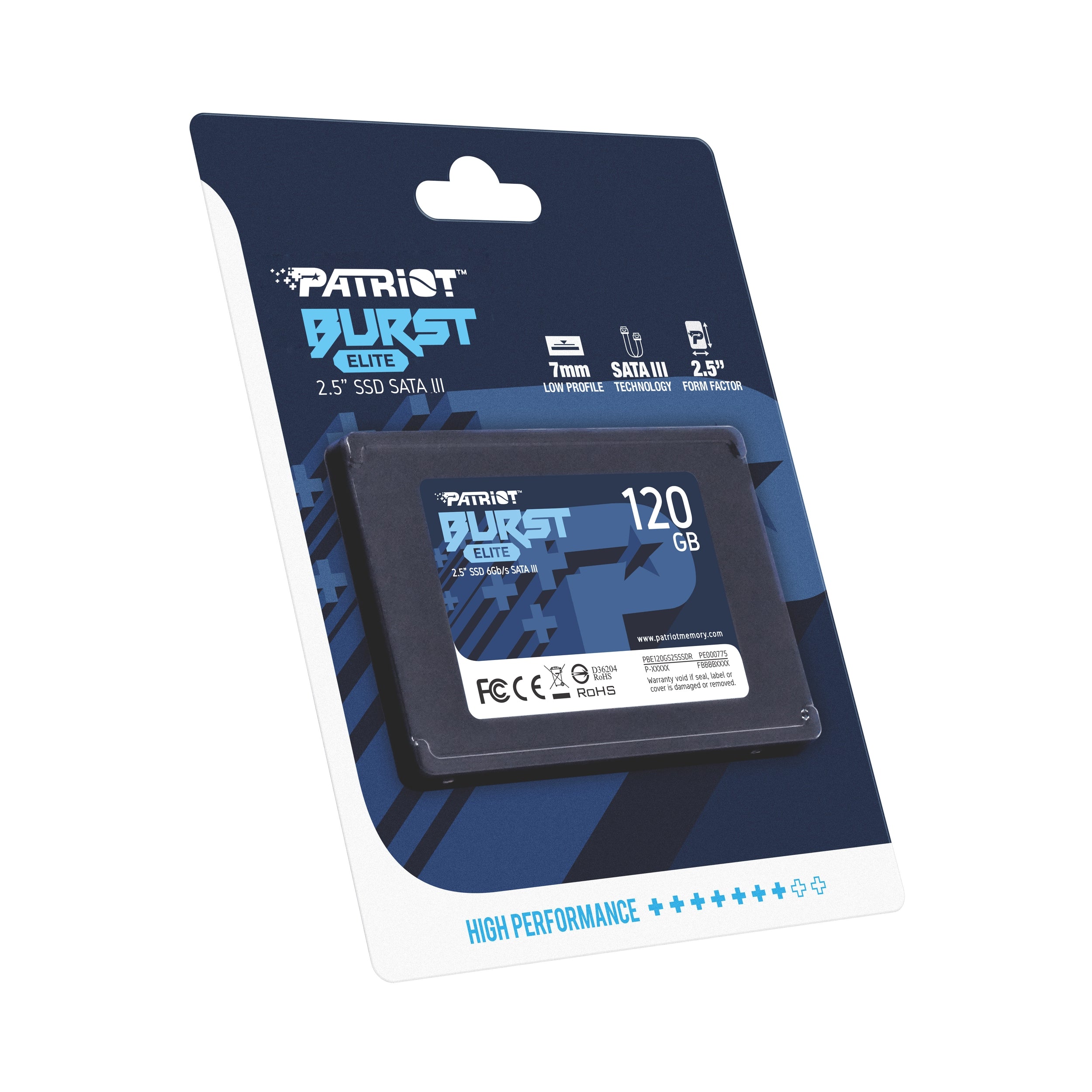 Unidad Ssd Patriot Burst Elite 120Gb Sata Iii 2.5" (Pbe120Gs25Ssdr)