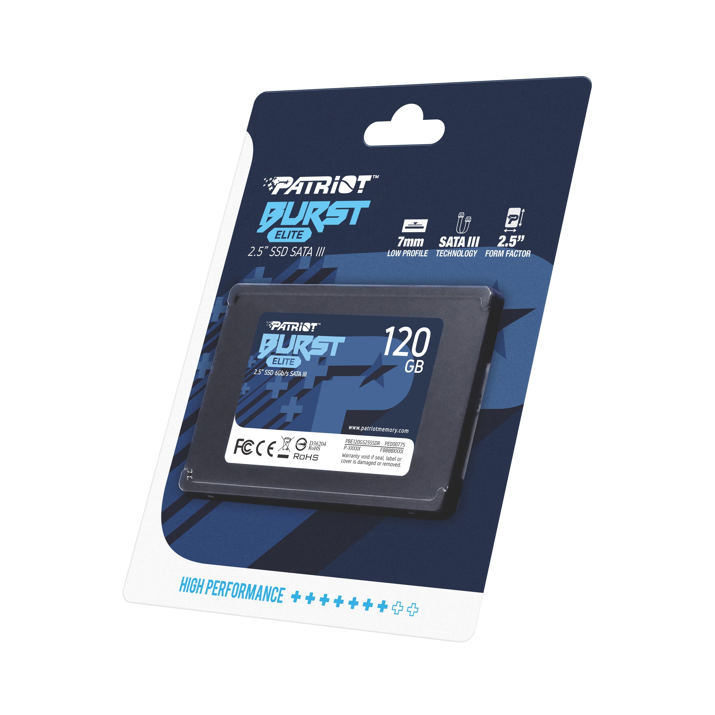 Unidad Ssd Patriot Burst Elite 120Gb Sata Iii 2.5" (Pbe120Gs25Ssdr)