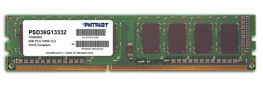 Memoria Ddr3 Patriot Signature 8Gb 1333Mhz Udimm (Psd38G13332)