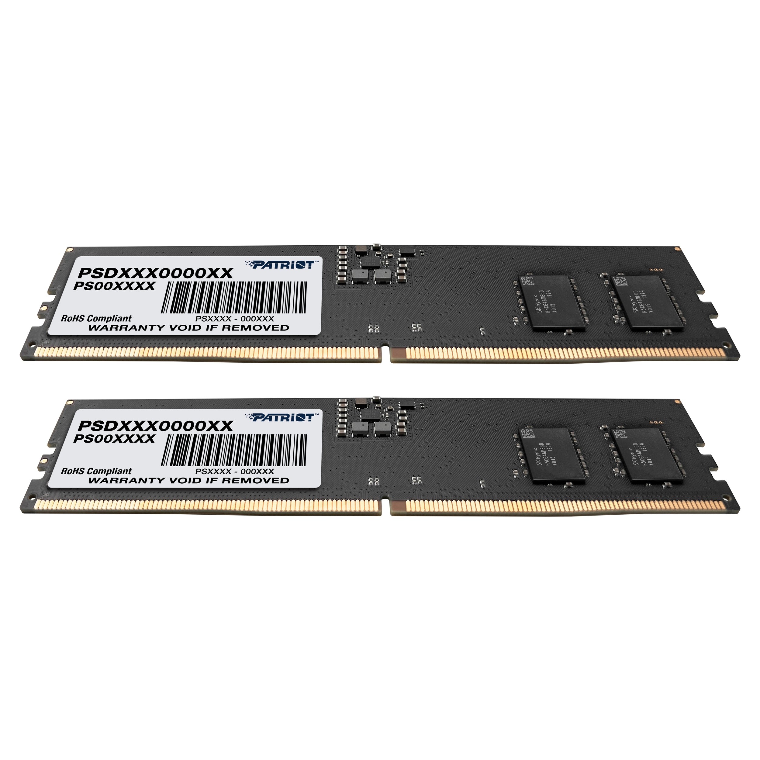 Memoria Patriot Signature Udimm Ddr5 16Gb (2X8Gb) 4800Mhz Cl40 288Pin 1.1V P/Pc/Kit