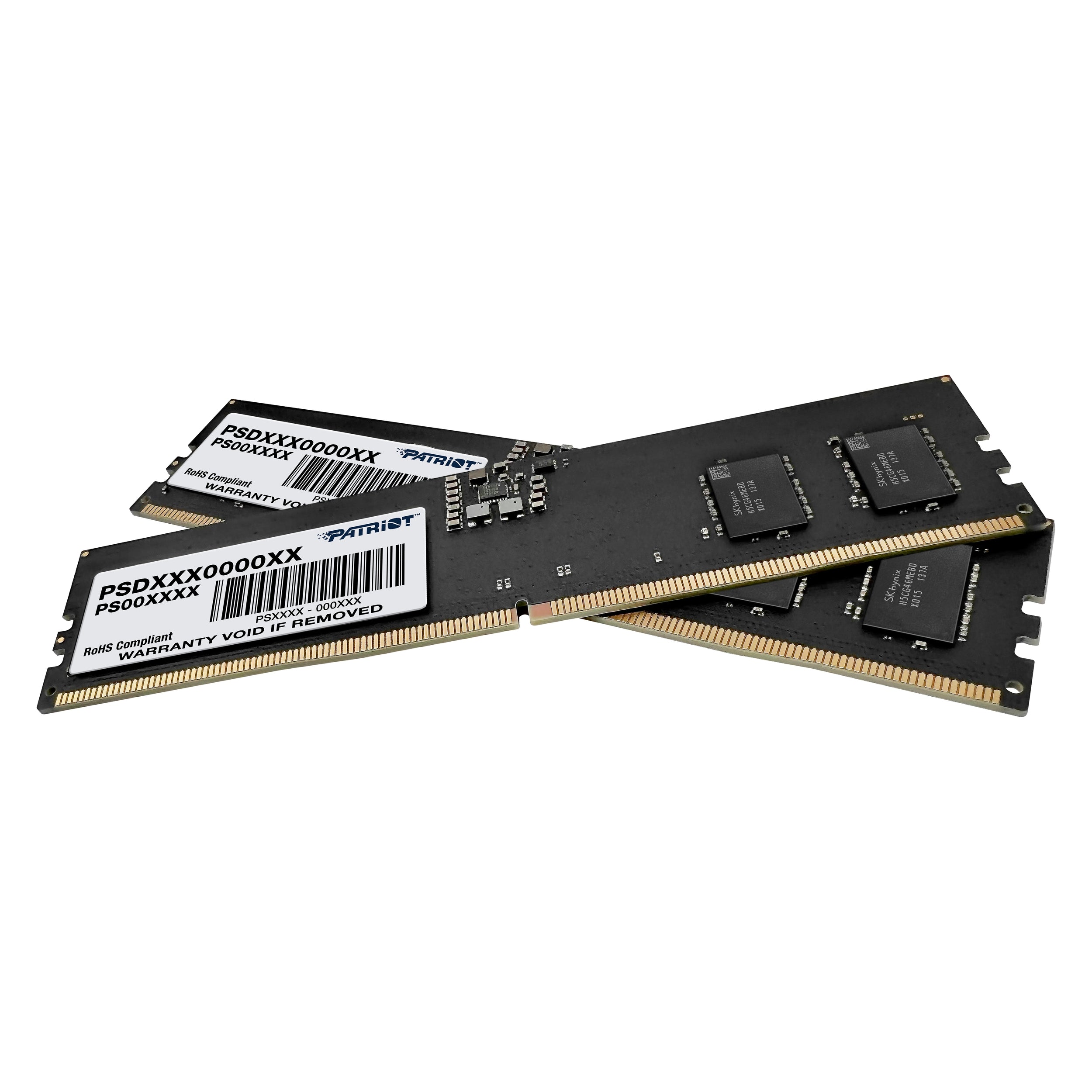 Memoria Patriot Signature Udimm Ddr5 16Gb (2X8Gb) 4800Mhz Cl40 288Pin 1.1V P/Pc/Kit