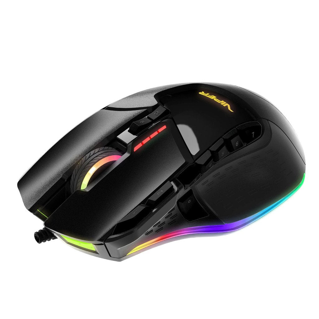 Mouse Gamer Patriot Viper V570 Rgb Laser 12000Dpi Negro (Pv570Luxwak)