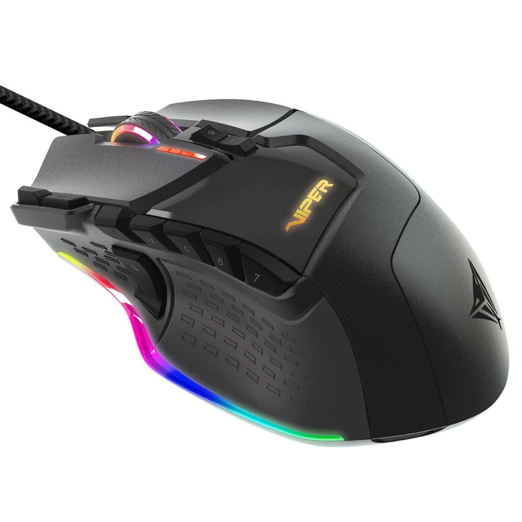 Mouse Gamer Patriot Viper V570 Rgb Laser 12000Dpi Negro (Pv570Luxwak)