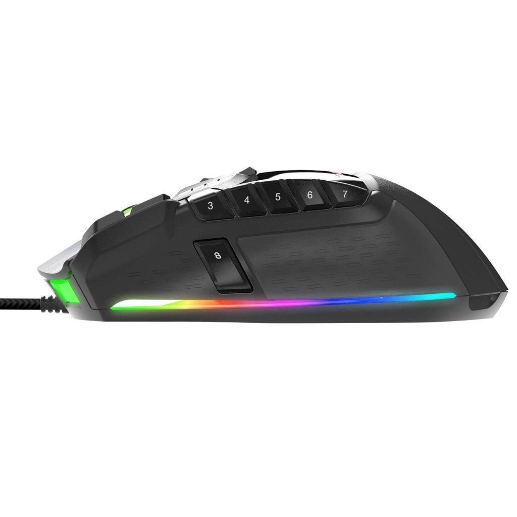 Mouse Gamer Patriot Viper V570 Rgb Laser 12000Dpi Negro (Pv570Luxwak)