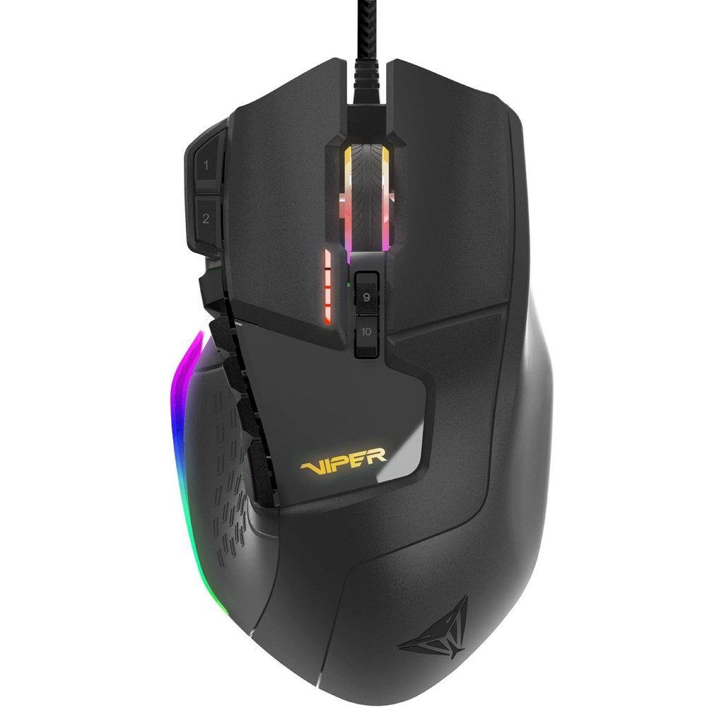 Mouse Gamer Patriot Viper V570 Rgb Laser 12000Dpi Negro (Pv570Luxwak)