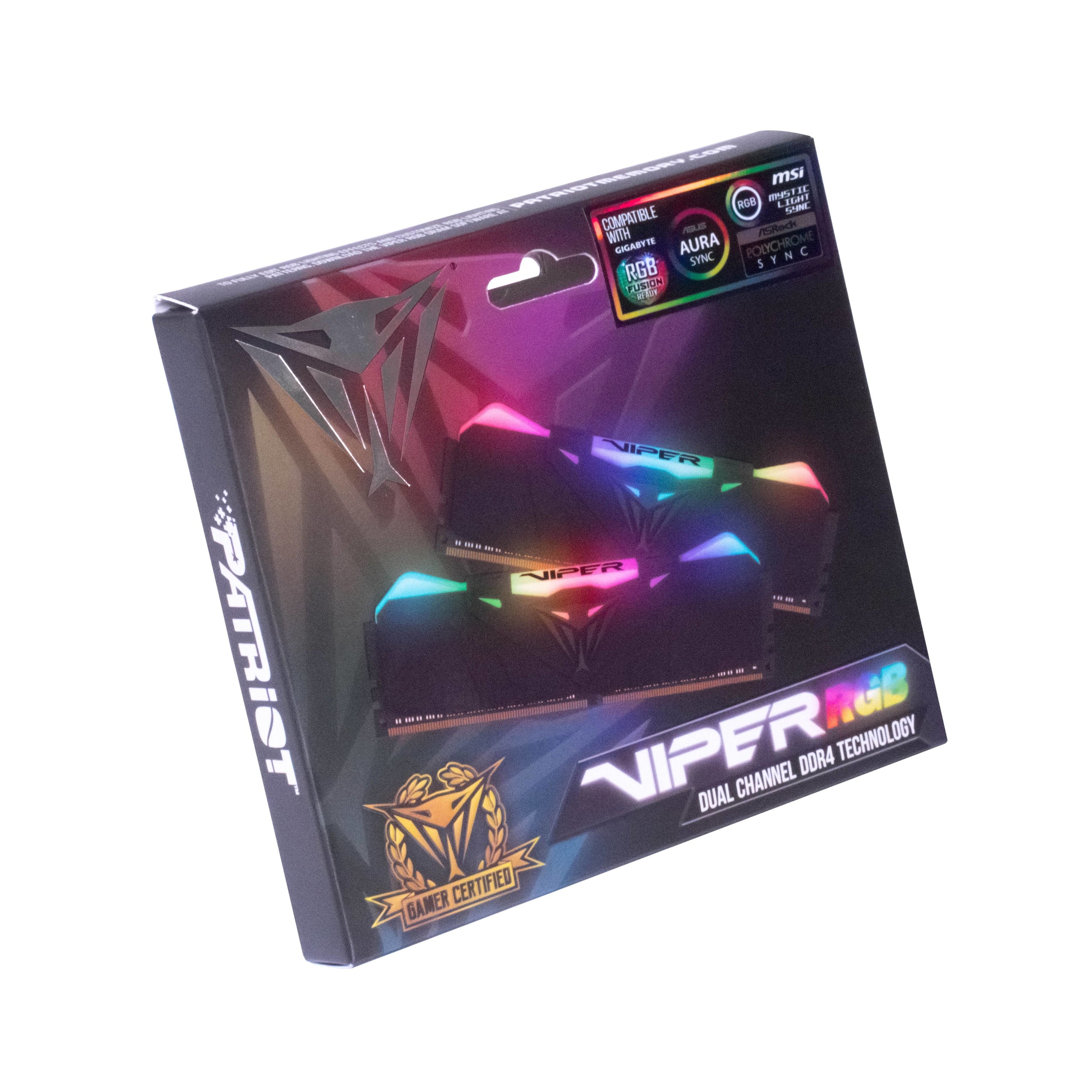 Mem Ddr4 Patriot Viper Rgb 16Gb(2X8Gb)4000Mhz Udm (Pvr416G400C9K)