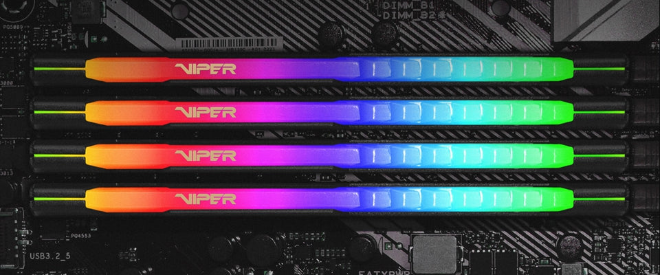 Mem Ddr4 Patriot Viper Steelrgb 16Gb(2X8Gb)3200Mhz Udm(Pvsr416G320C8K)