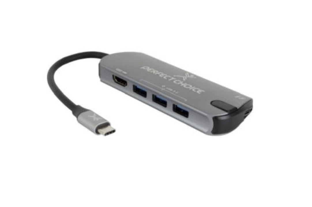 Hub 5 En 1 Usb-C Perfect Choice Pc-101246 Puertos