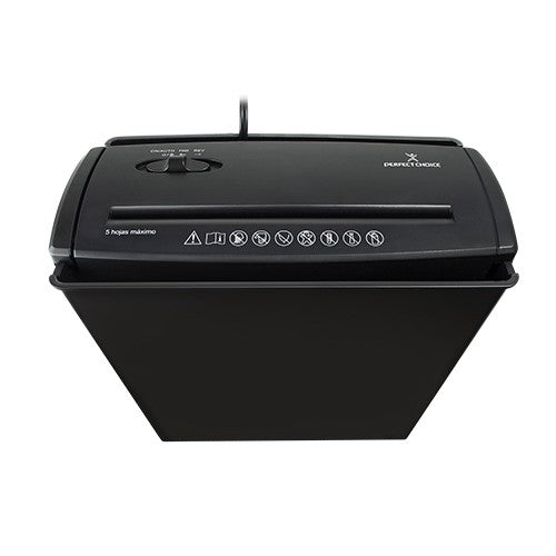 Trituradora De Papel Perfect Choice Pc-171744 5 Hojas Automática Negro