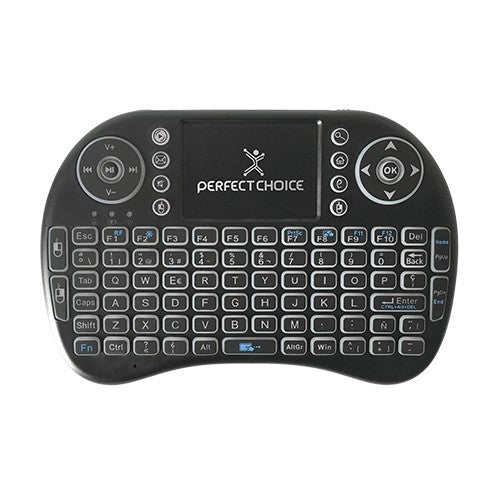 Mini Teclado Perfect Choice Pc-201007 Qwerty Negro Universal Inalámbrico