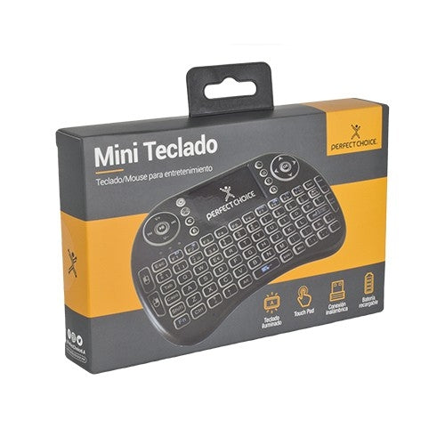 Mini Teclado Perfect Choice Pc-201007 Qwerty Negro Universal Inalámbrico