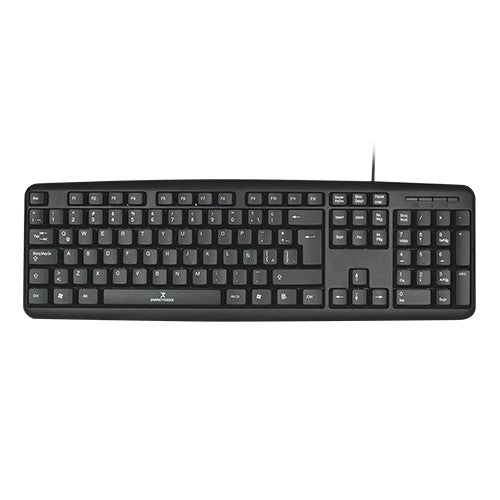 Teclado Perfect Choice Pc-201038 Usb Qwerty Negro Universal Alámbrico