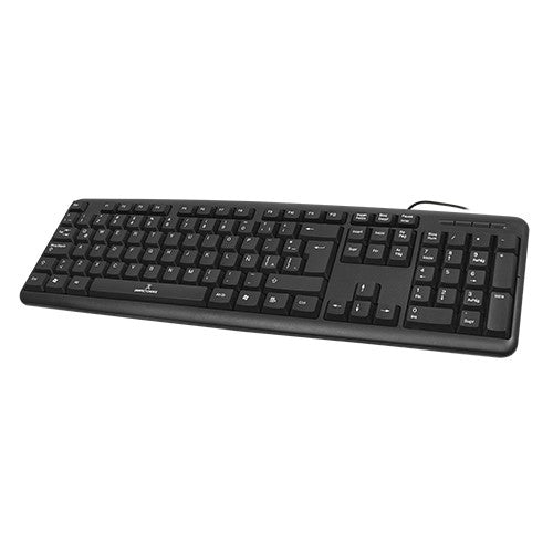 Teclado Perfect Choice Pc-201038 Usb Qwerty Negro Universal Alámbrico