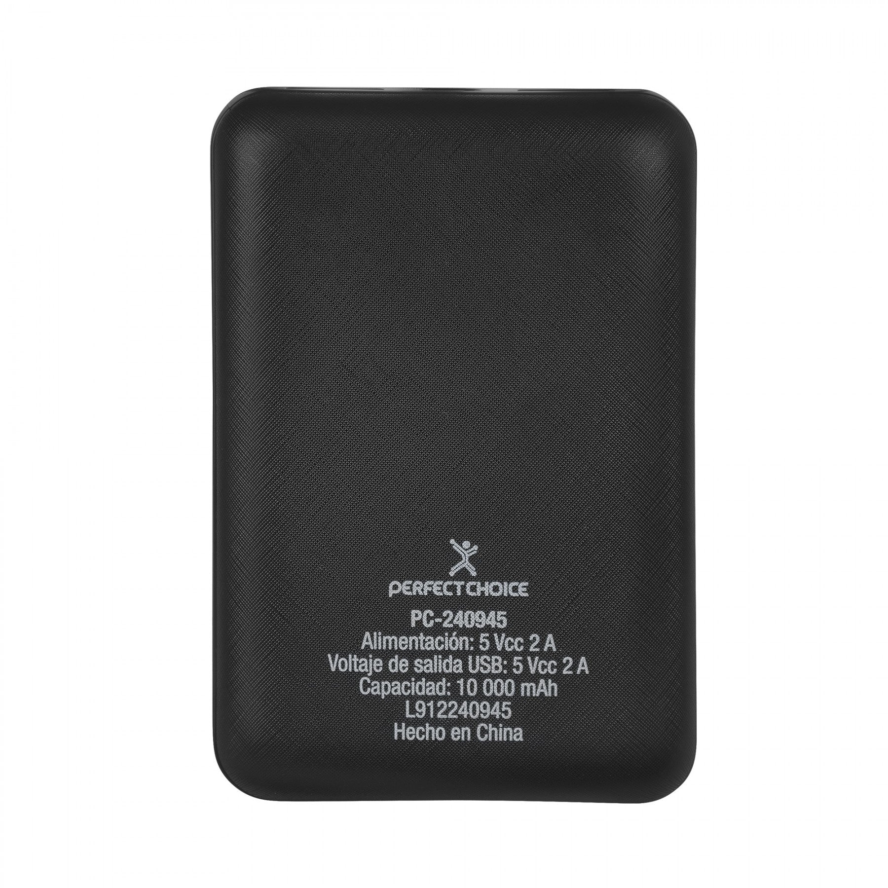 Power Bank Compacto 10 000 Mah Perfect Choice Color Negro