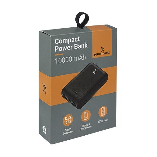 Power Bank Compacto 10 000 Mah Perfect Choice Color Negro