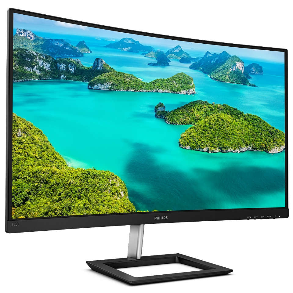 Monitor Philips 325E1C/27 250 Cd M² 2560 X 1440 Pixeles Negro