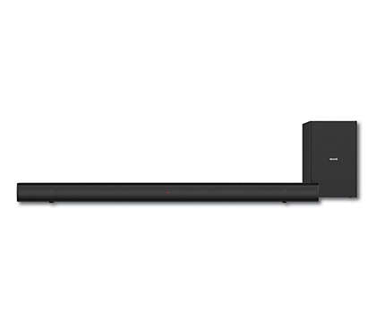 Barra De Sonido Philips /  Bluetooth / Soundbar / Subwoofer Activo /  Inalambrico 2.1 Canales /  Salida Hdmi /  Entrada 3.5 Mm /  Consumo De Energia 20W / Alimentacion 100 - 240V