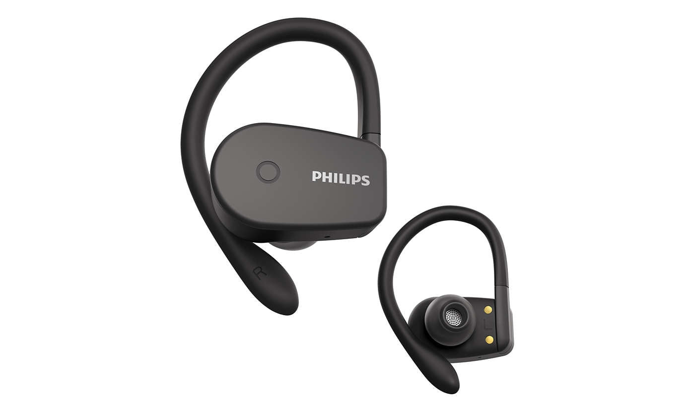 Audifonos Philips Intrauditivos Inalambricos / Color Negro / Bluetooth 5.0 / Estuche De Carga Usb-C Portatil / Resistentes Al Agua Ipx7 / Alcance De 10M / Micro Integrado /  Punta De Silicona