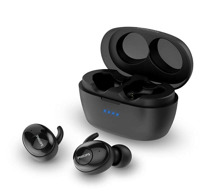 Audifonos Philips Intrauditivos Inalambricos / Color Negro /  Bluetooth 5.1  /  Estuche De Carga Usb-C Portatil /  Alcance Hasta 10M /  Sistema Acustico Cerrado /  Respuesta Frecuencia 20 - 20000 Hz