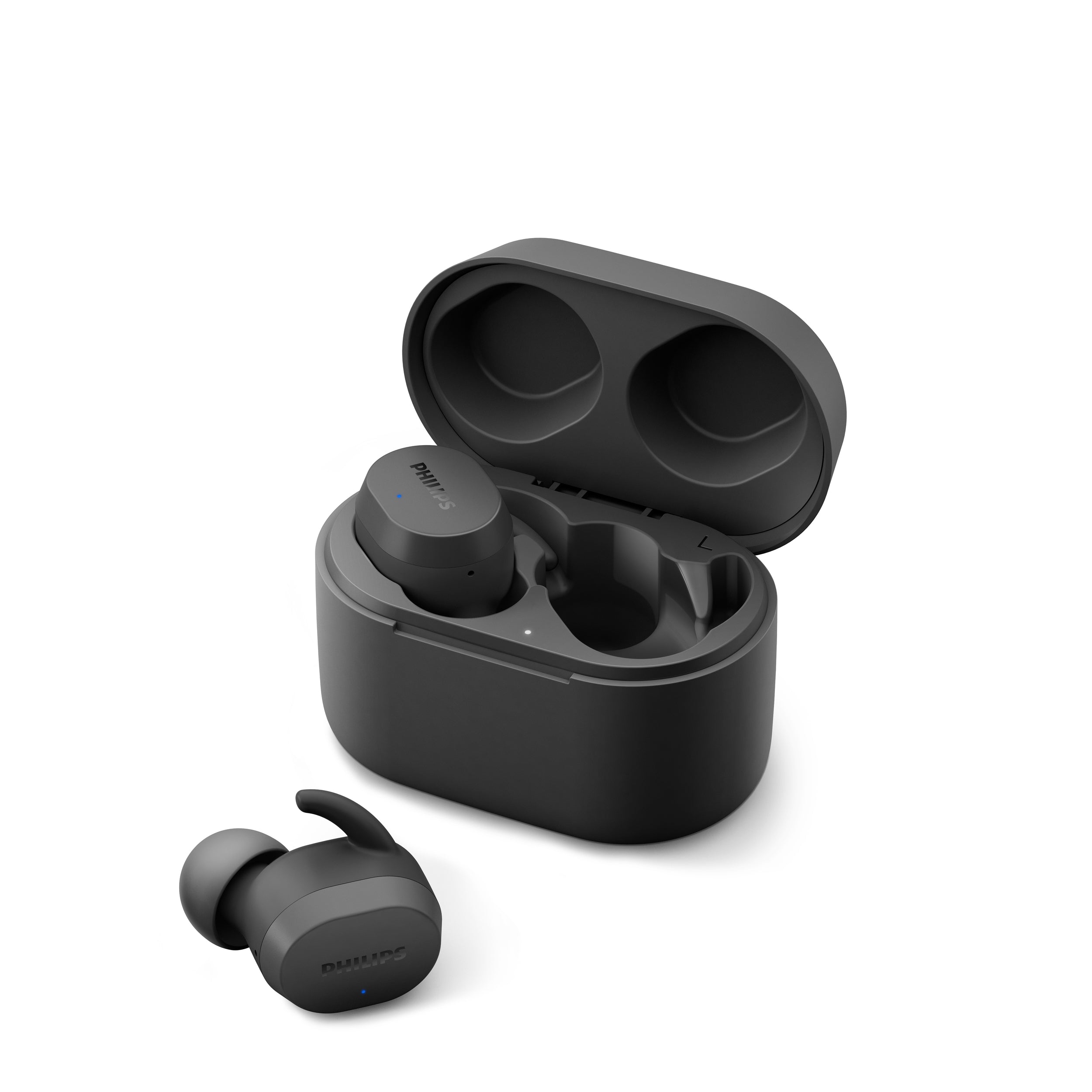 Audifonos Philips Intrauditivos Inalambricos / Color Negro / Bluetooth 5.0 / Estuche De Carga Usb-C Portatil / Resistentes Al Agua Ipx5 / Alcance De 10M / Micro Integrado