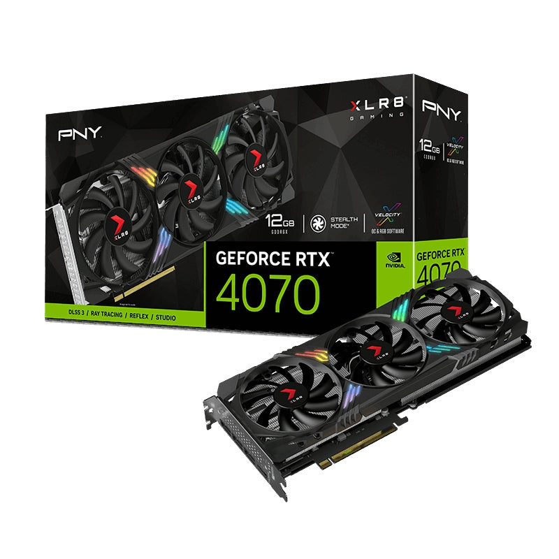 Tarjeta De Video Pny Vcg407012Tfxxpb1 Rtx 4070 12Gb Gddr6 Triple Fan