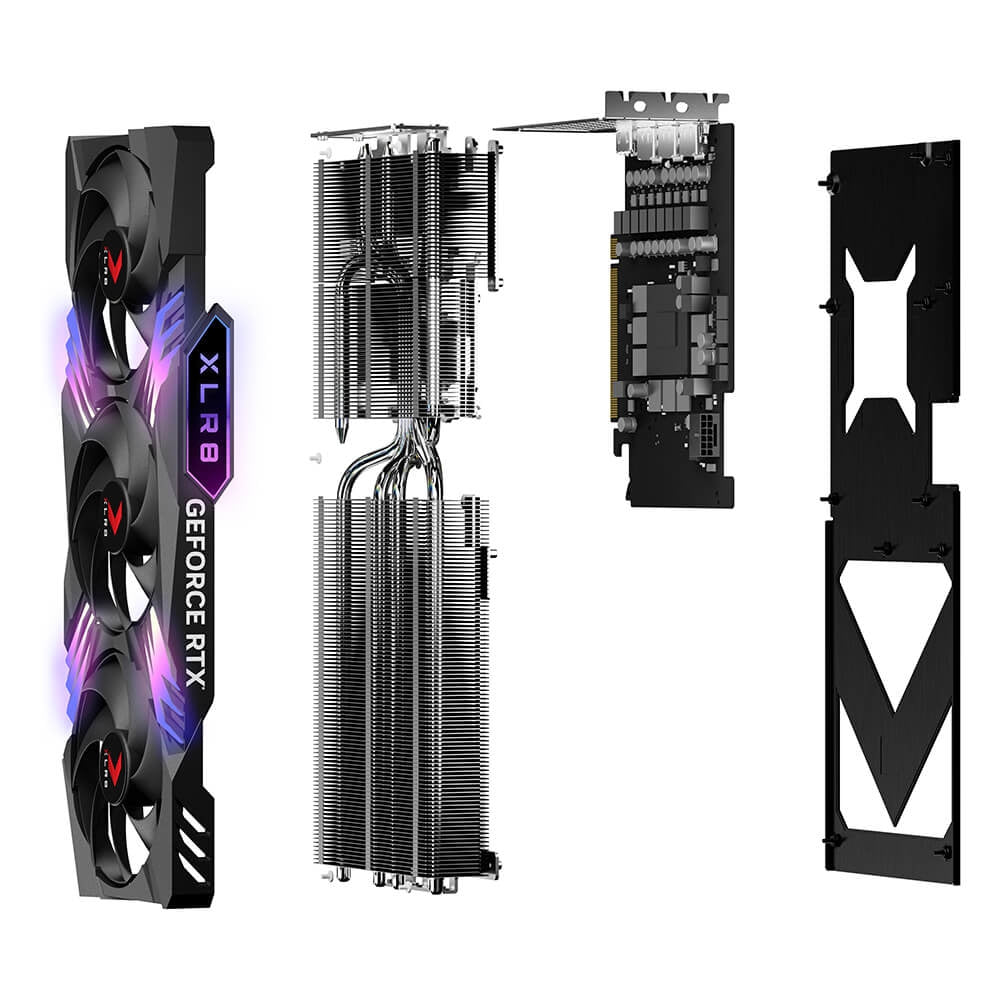 Tarjeta De Video Pny Rtx 4070Ti Super 16Gb Argboc Vcg4070Ts16Tfxxpb1-O