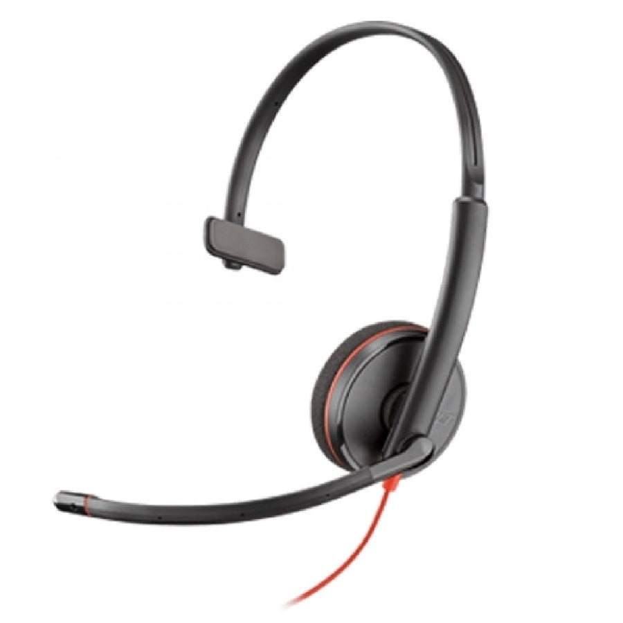 Audifono Y Mic De Diadema Plantronics Blackwire C3210 Alambrica Monoaural Usb