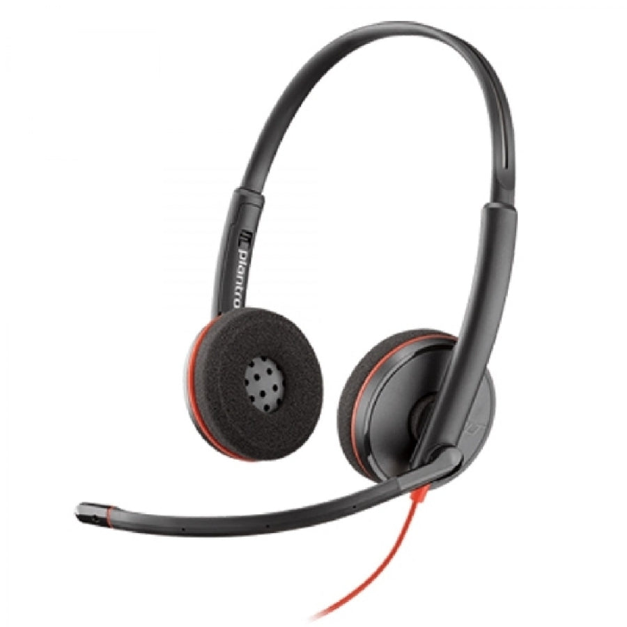 Audifono Y Mic De Diadema Plantronics Blackwire C3220 Alambrica Binaural Usb