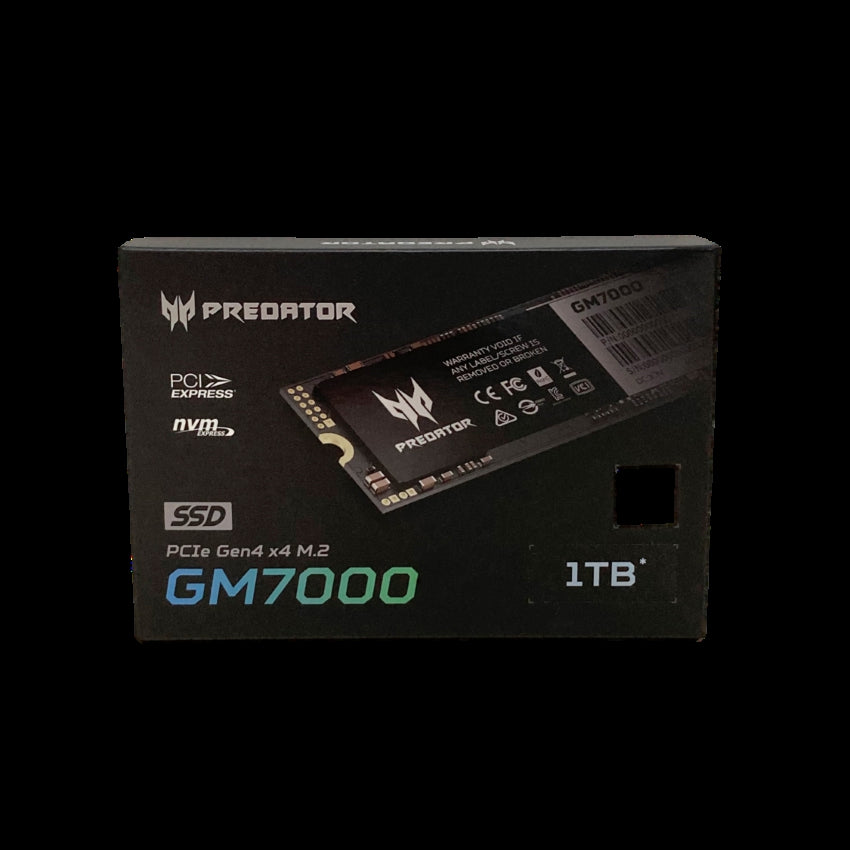 Unidad De Estado Solido Nvme Predator Acer Gm7000 1 Tb M.2 Pcie Gen4 7400 Mb/S 6700