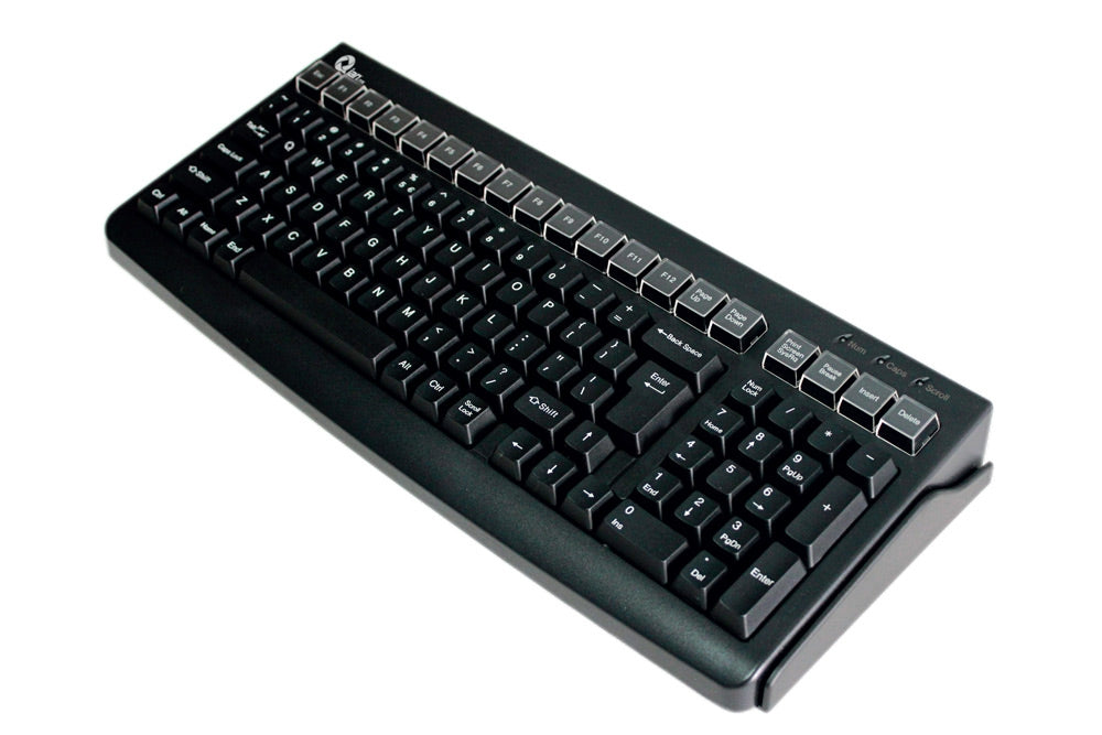 Teclado Alambrico Pos Qian Negro Lector De Banda (Qpa1703)