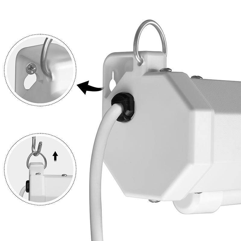 Pantalla De Proyección Qian Qxs-1E120 Proyeccion Electrica Pulgadas Pvc Mate Angulo 160 Grados Formato 1:1 Motor Con Cable Interruptor Integrado Mod.