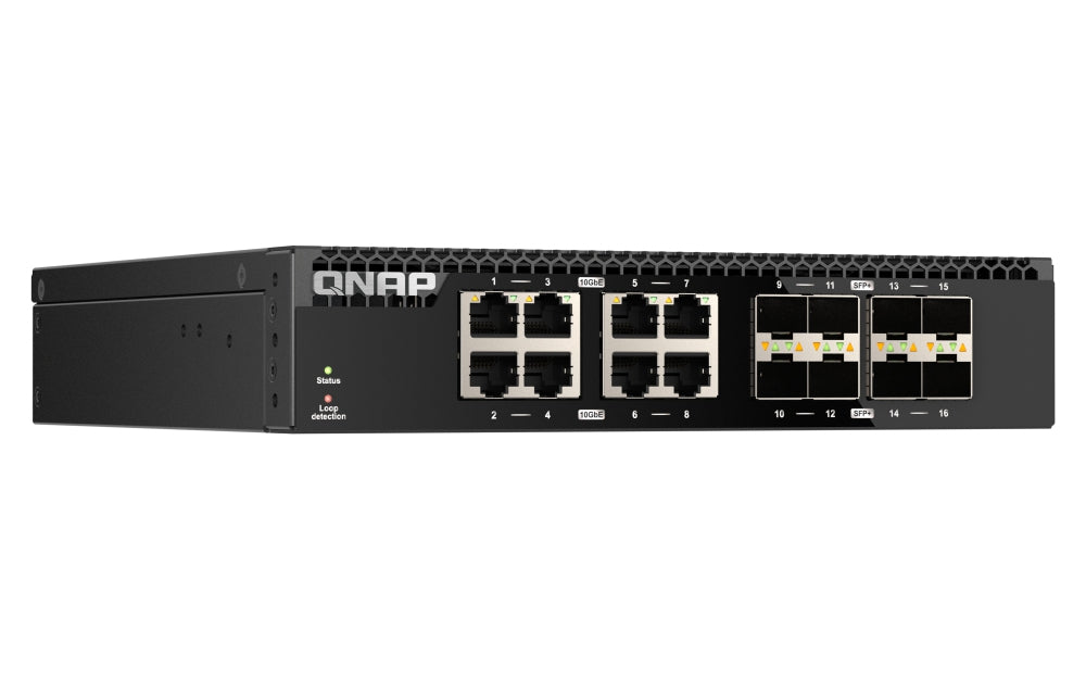 Qnap-Switch No Administrado Montaje En Rack 16 Ptos (Qsw-3216R-8S8T)