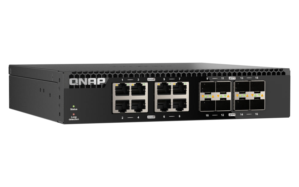 Qnap-Switch No Administrado Montaje En Rack 16 Ptos (Qsw-3216R-8S8T)