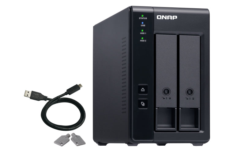 Unidad De Expansion Qnap Tr-002-Us 2 Bahias 3.5 Y 2.5 Sata Hdd/Sata 2.5 Ssd/Hasta 36Tb /Hot-Swap