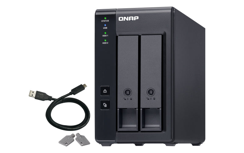 Unidad De Expansion Qnap Tr-002-Us 2 Bahias 3.5 Y 2.5 Sata Hdd/Sata 2.5 Ssd/Hasta 36Tb /Hot-Swap