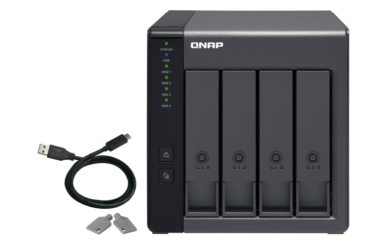 Qnap Gabinete 4 Bahias Raid/Das Dehardwareusb3.0Tipoc 5Gbps(Tr-004-Us)