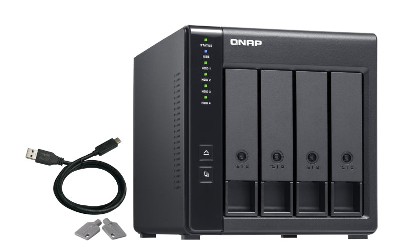 Qnap Gabinete 4 Bahias Raid/Das Dehardwareusb3.0Tipoc 5Gbps(Tr-004-Us)