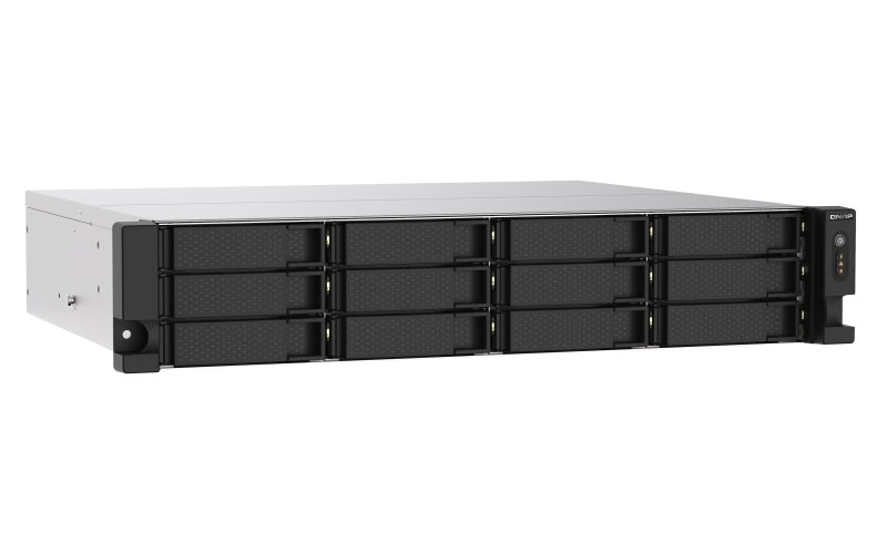 Nas Qnap Ts-1273Au-Rp-8G /Fuente Redundante/ 12 Bahias Sata Hdd 3,5/Rack 2U/Nucleo Cuadruple 2.2 Ghz/8Gb Ddr4 Udimm Hasta 64Gb/2 Pto 2,5 Lan Gbe /Usb 3.0 X1/ Usb 3.2 X2 /Hotswap/ No Incluye Disco