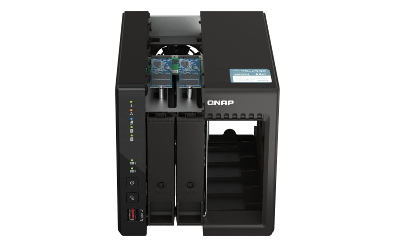 Nas Qnap Ts-253E-8G / 2 Bahias / Torre / Intel Celeron 4Nucleos 2.6Ghz / 8Gb Ram Ddr4 / Lan 2,5Gbe(2) / Wake On Lan / Hdmi(2) / Usb 3.2(2) / Usb 2.0 (2) / Soporta M.2 2280(2) / No Incluye Discos