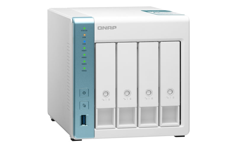 Nas Qnap Ts-431K  /4 Bahias Sata Hdd 3,5/ Alpine Al214  Nucleo Cuadruple 1.7Ghz/1Gb Ddr3 /2 Pto Gbe /Usb 3.2 X2/ Hotswap/ No Incluye Discos/ Hasta 72Tb