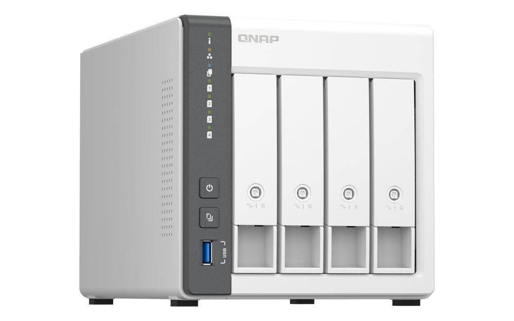 Qnap Nas 4 Bahias Para Respaldo, Uso Compartido De Datos(Ts-433-4G-Us)