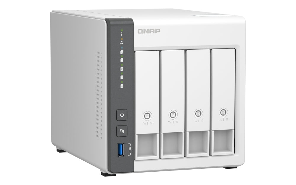 Qnap Nas 4 Bahias Para Respaldo, Uso Compartido De Datos(Ts-433-4G-Us)