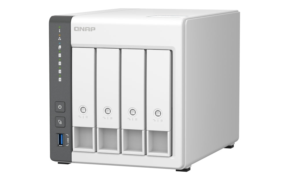 Qnap Nas 4 Bahias Para Respaldo, Uso Compartido De Datos(Ts-433-4G-Us)