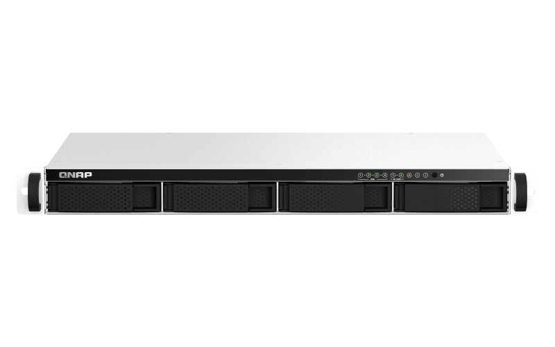 Qnap-Nas 4 Bahias Rack De 1U, Ranuras Ssd M.2 Nvme (Ts-464Eu-4G-Us)