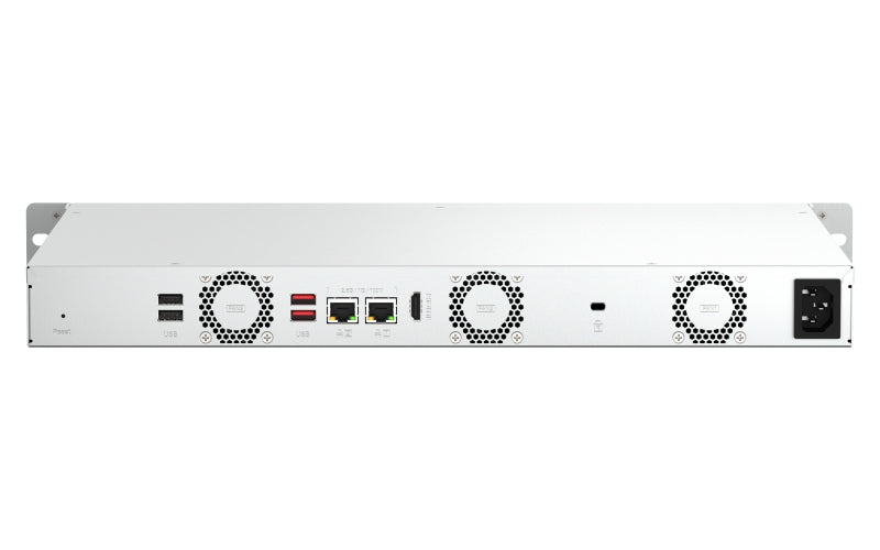 Qnap-Nas 4 Bahias Rack De 1U, Ranuras Ssd M.2 Nvme (Ts-464Eu-4G-Us)