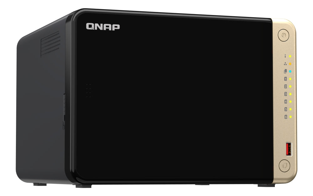 Qnap Nas De Alto Rendimiento De 6 Bahias (Ts-664-4G-Us)