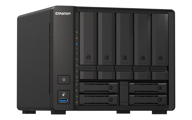 Qnap-Nas 9Bahias,Ssdnvmeu.Conectividad 10Gbe/2,5Gbe (Ts-H973Ax-32G-Us)