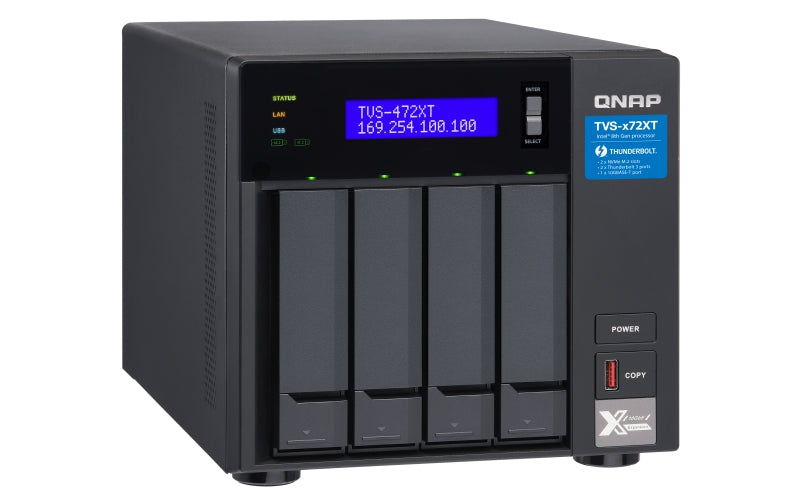 Qnap Nas Thunderbolt3 Ultra Alta Velocidad 4Bahias(Tvs-472Xt-I3-4G-Us)